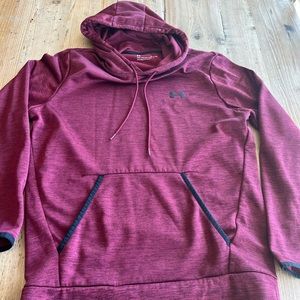Men’s under armour hoodie, adult small, burgundy